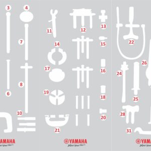 Tableros Especializada Yamaha - Calcas x3