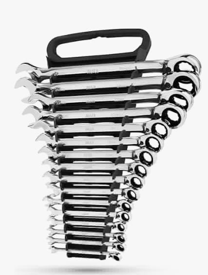 Llaves mixta con Rachet Sata x 5 und